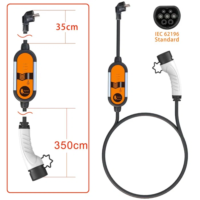 Зарядний пристрій Feyree для електромобілей із Європи Type 2 3,5 кВт 16А (12306403) - фото 6