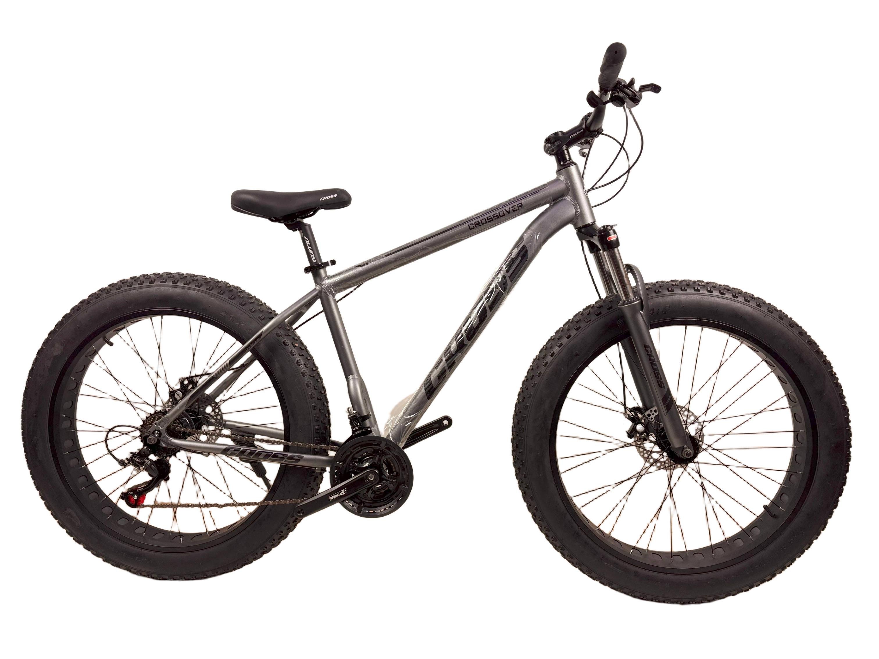 Велосипед Cross Crossover susp 2025 26" 19" Темно-серый