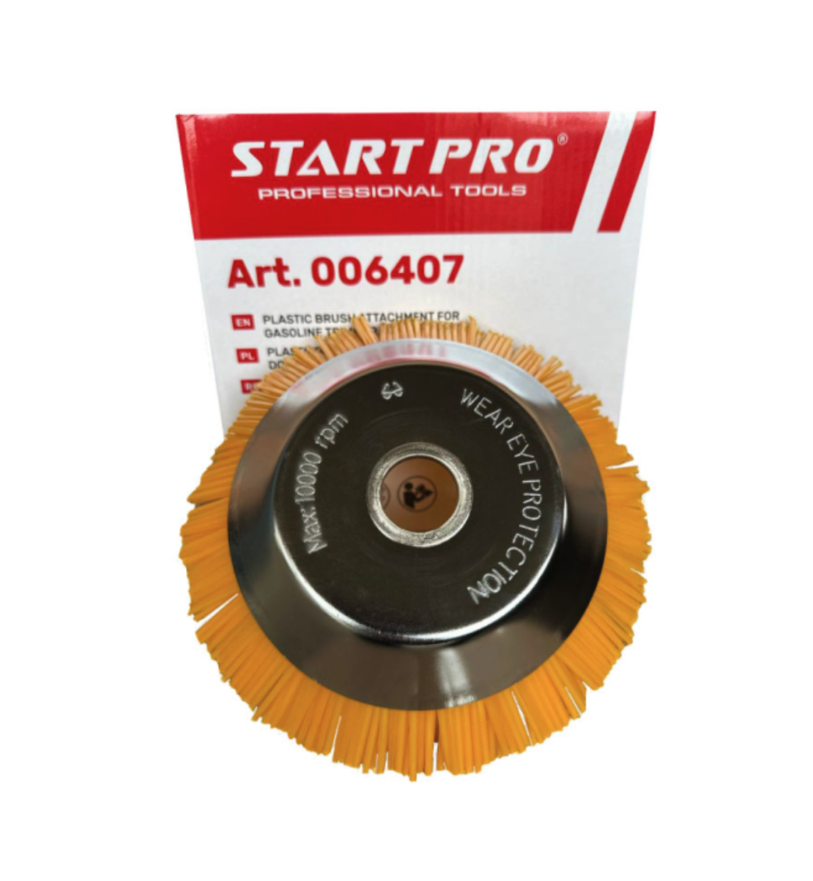 Насадка щетка пластиковая Start Pro 6407 для триммера бензинового d 200 мм - фото 3 Насадка щетка пластиковая Start Pro 6407 для триммера бензинового d 200 мм - фото 3