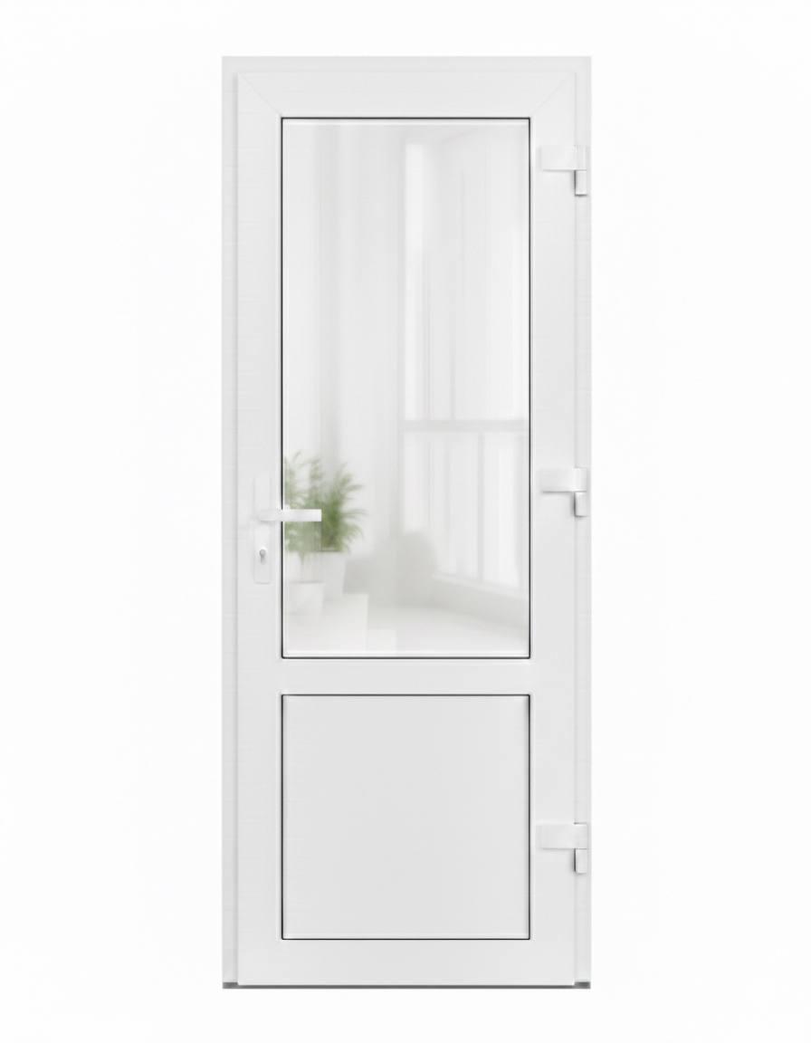 Двері вхідні металопластикові Steko з фурнiтурою AXOR 2050x850 мм Білий (31946612)