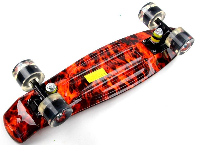 Пенніборд Fire колеса з підсвіткою (Fire) - фото 5