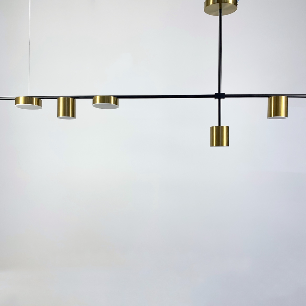 Светильник удлиненный с Led пластинами латунь Черный (SG 39/5 BK+AB)