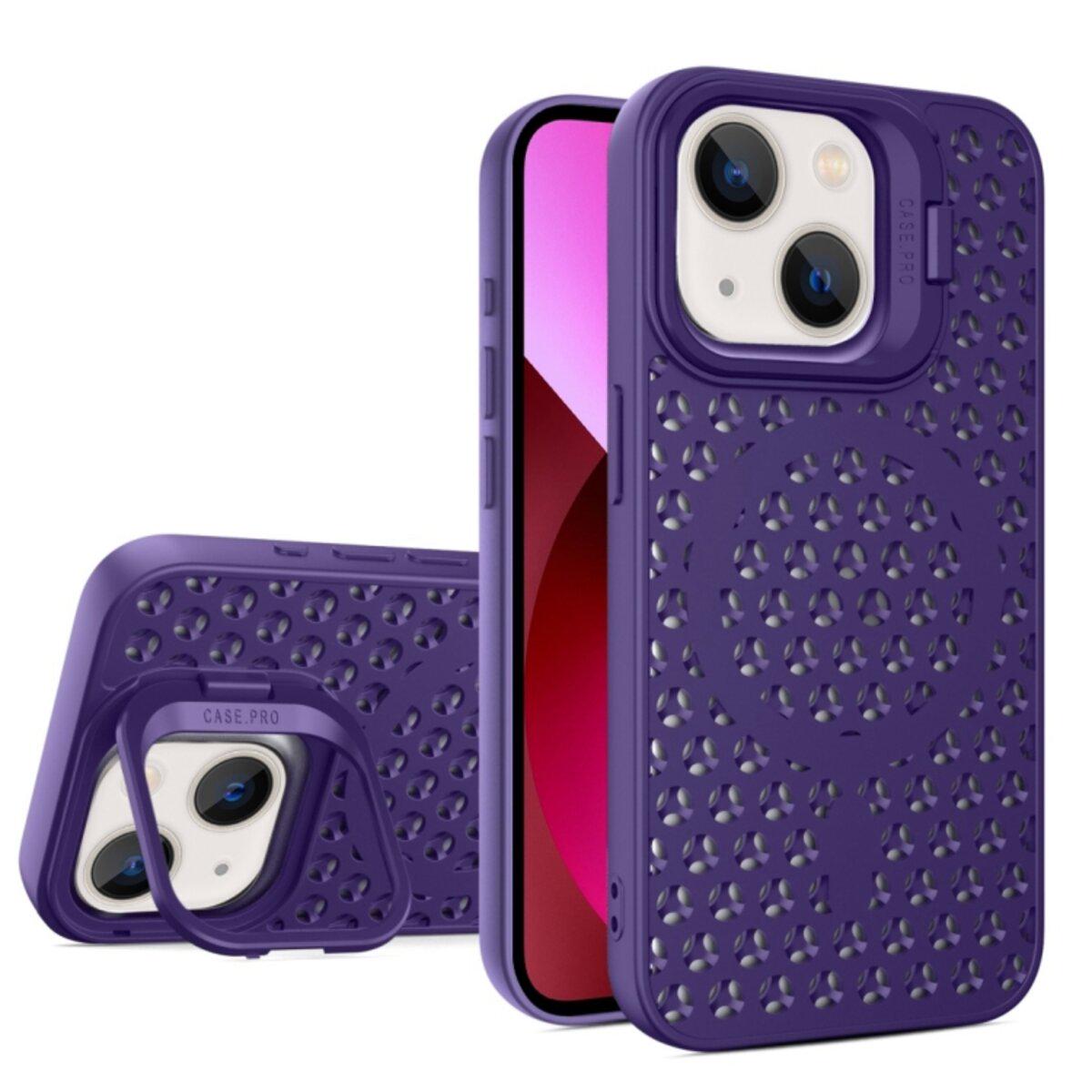 Противоударный чехол с подставкой Cosmic Grater Stand for Apple iPhone 13 Purple