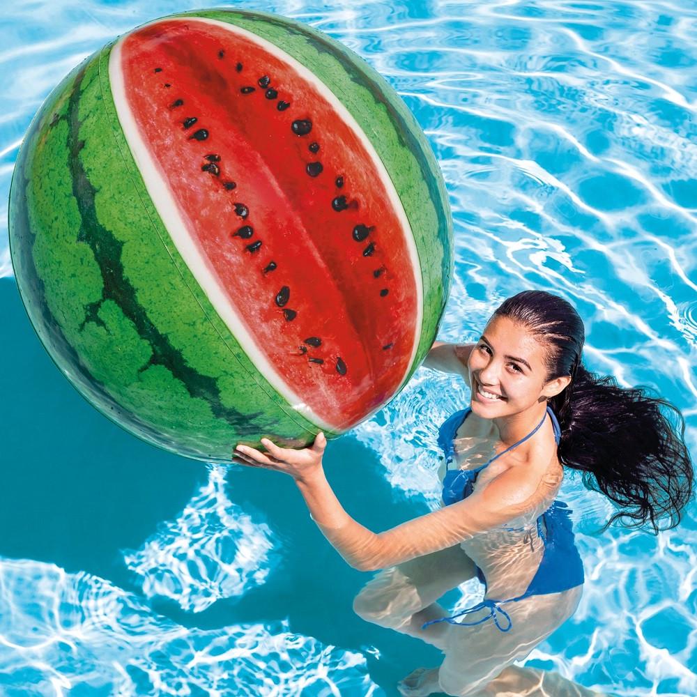 Надувной мяч Intex Арбуз пляжный 107 см (28443583) - фото 3 Надувной мяч Intex Арбуз пляжный 107 см (28443583) - фото 3