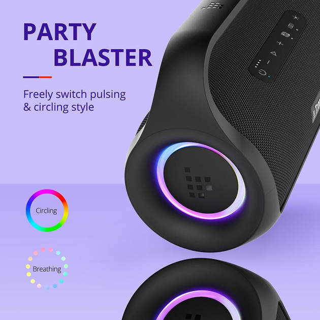Колонка беспроводная Tronsmart Bang Mini IPX6 BT5,3 AUX NFC TWS 30W 15h Черный - фото 4