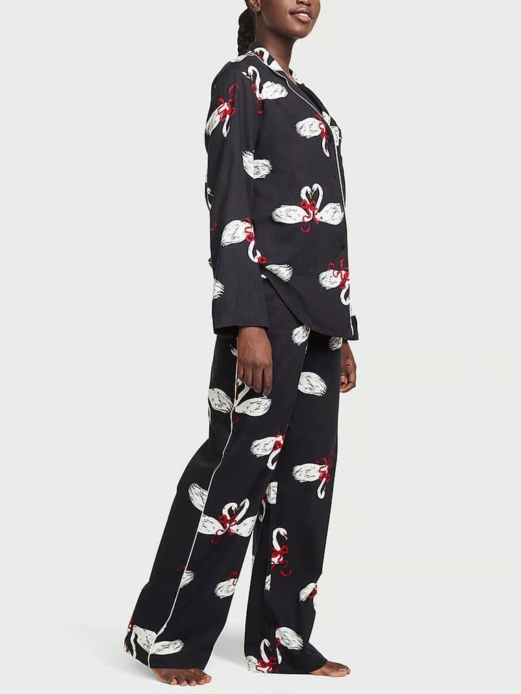 Піжама сорочка/штани фланель Victoria's Secret Long Pajama Set S Чорний (26710217) Піжама сорочка/штани фланель Victoria's Secret Long Pajama Set S Чорний (26710217)