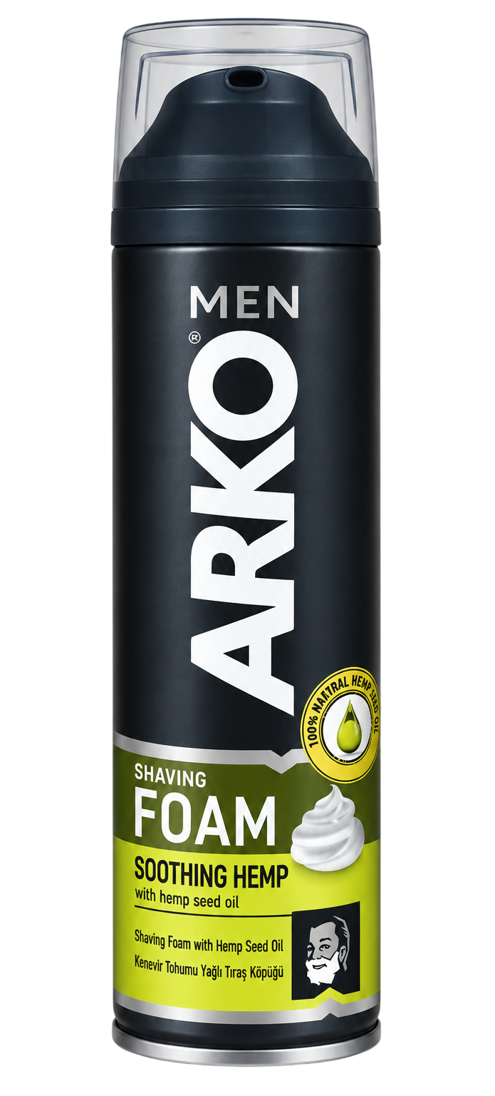 Пена для бритья ARKO с маслом семян конопли 200 мл (512033)