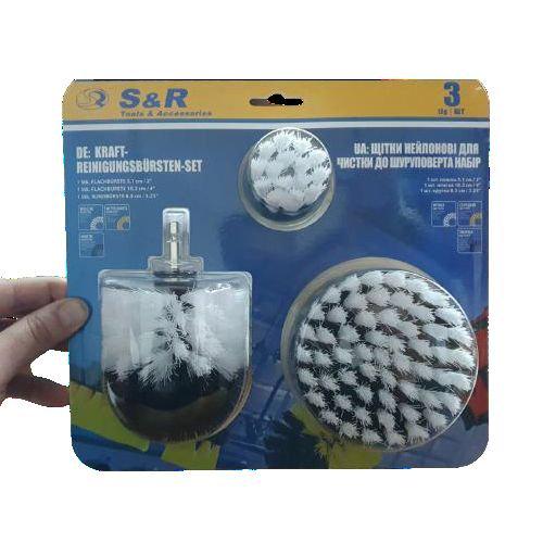 Набор нейлоновых щеток S&R 3 шт. Белый (139001301)