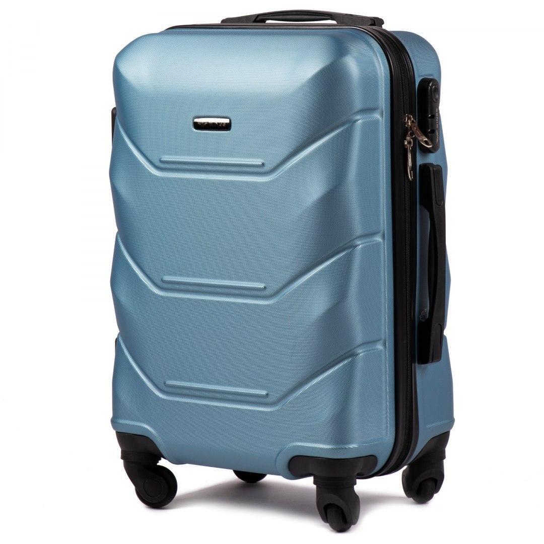 Чемодан малый Wings 147 S 19" на 4 колесах ручная кладь 53х36,5х21 см 33 л Голубой/Серебряный Чемодан малый Wings 147 S 19" на 4 колесах ручная кладь 53х36,5х21 см 33 л Голубой/Серебряный
