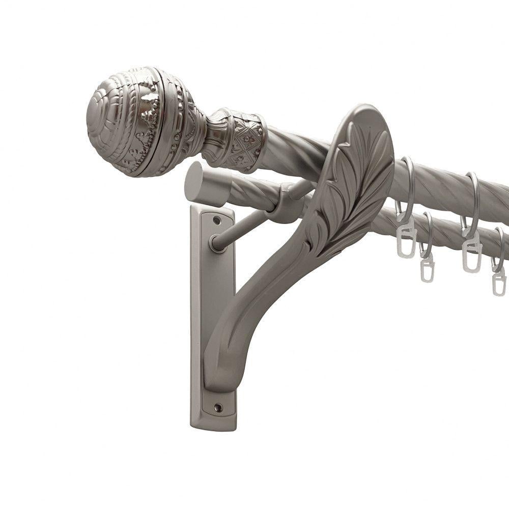 Карниз Orvit Арабеска двухрядный скрученный 25/19 мм 300 см Сатин (00-00011458)