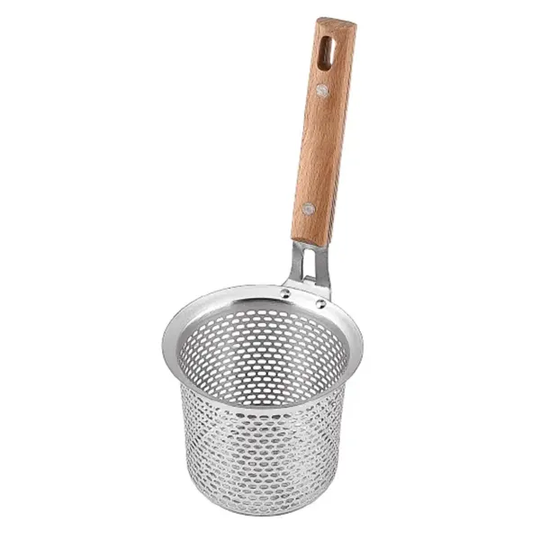 Сито-дуршлаг для варки макарон Zhongjing із нержавіючої сталі 22 см Хром (147-107- HP-19-25)