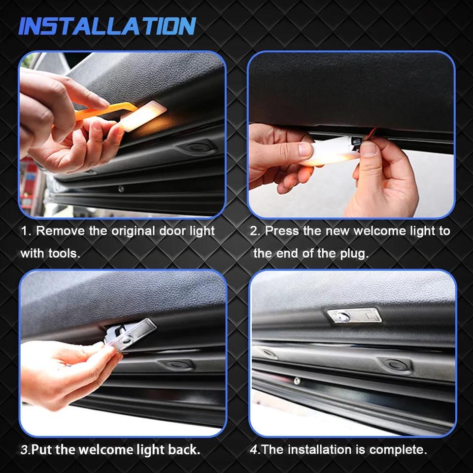 Підсвічування на двері автомобіля світлодіодне штатне з логотипом Mercedes R/ML/GL (2479062951) - фото 4 Підсвічування на двері автомобіля світлодіодне штатне з логотипом Mercedes R/ML/GL (2479062951) - фото 4