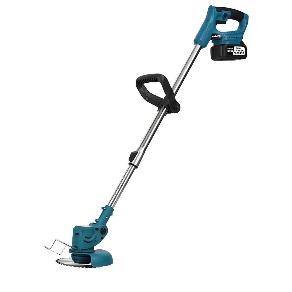 Газонокосилка-триммер аккумуляторная с колесами и металлическими лезвиями 122 см 8000 об/мин. 48 В 2000 mAh Li-Ion (opt-103707)