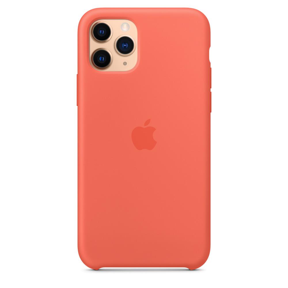 Силіконовий чохол-накладка Apple Silicone Case for iPhone 11 Pro, Clementine (MWYQ2) - фото 4