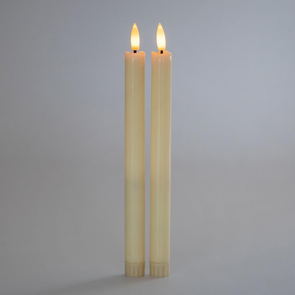 Набор свечей LED 26 см 2 шт. Айвори