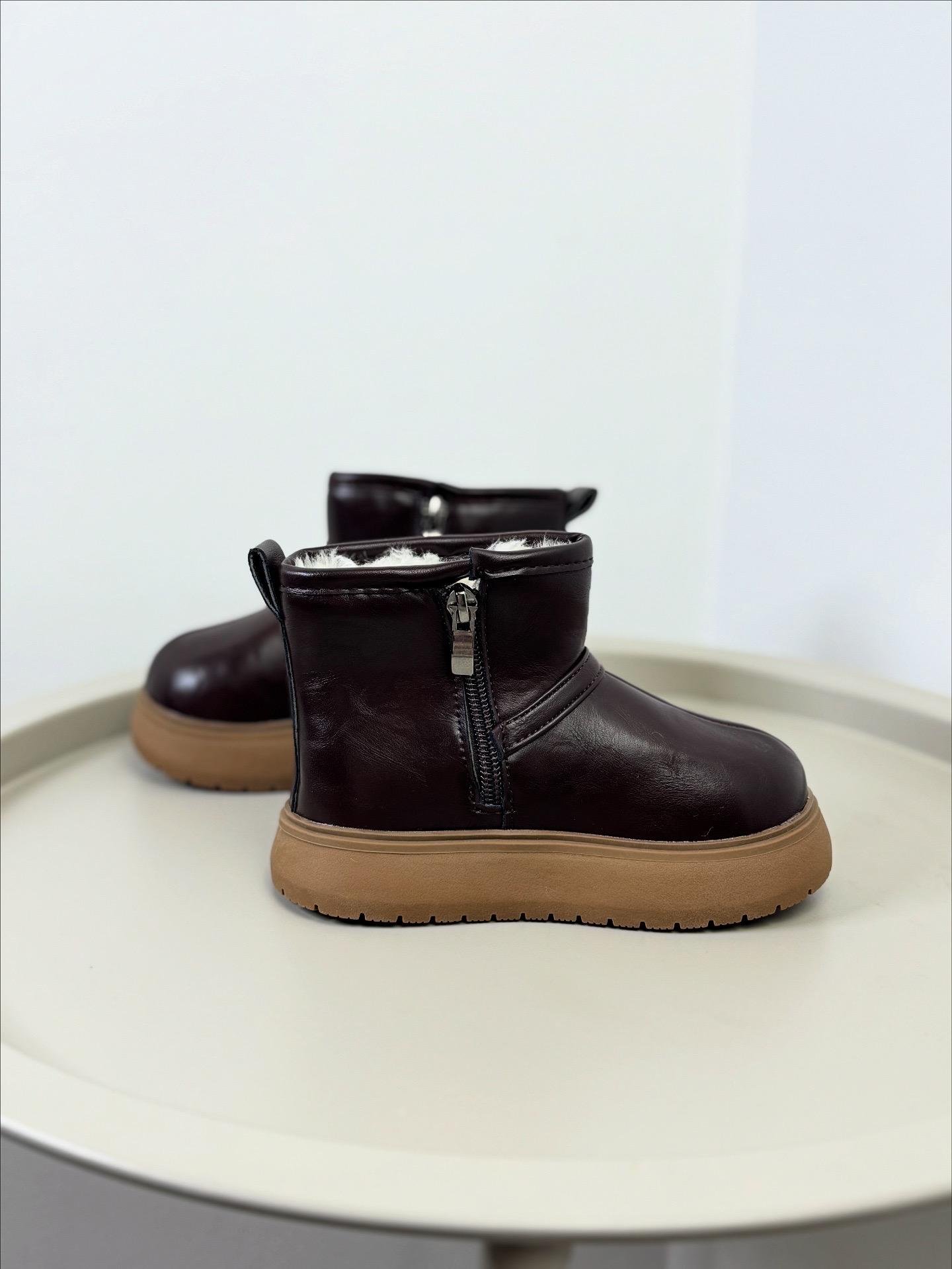 Ботинки детские зимние 1654 р. 26 Коричневый (30411351) - фото 3