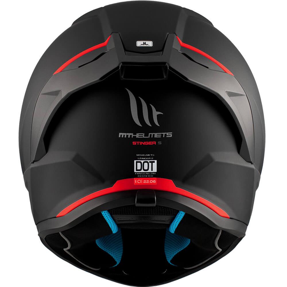 Мотошлем MT HELMETS Stinger 2 XL Matt Black (34254) - фото 7