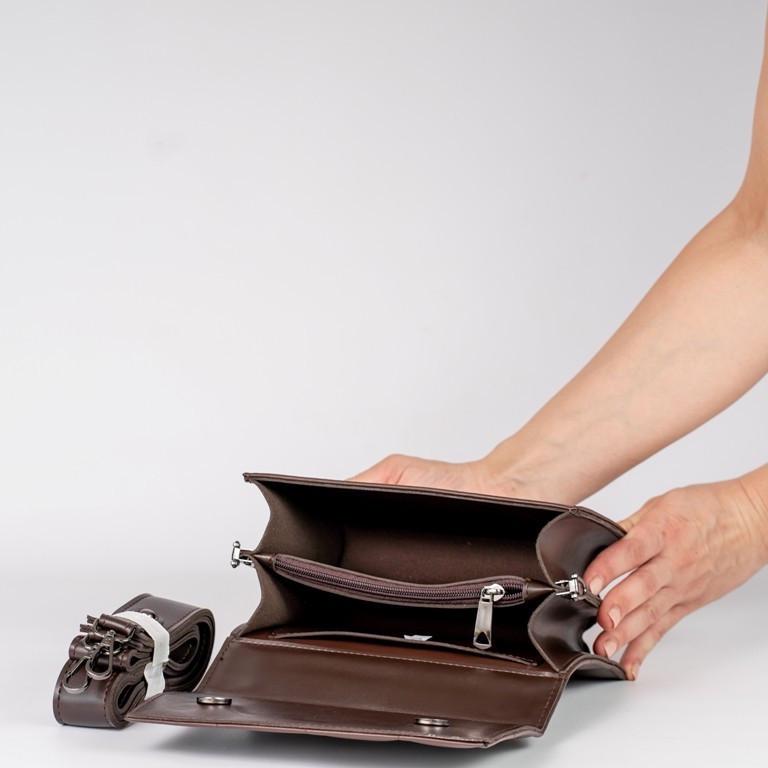 Сумка женская XENIA № 22-22 из эко-кожи Коричневый - фото 5 Сумка женская XENIA № 22-22 из эко-кожи Коричневый - фото 5