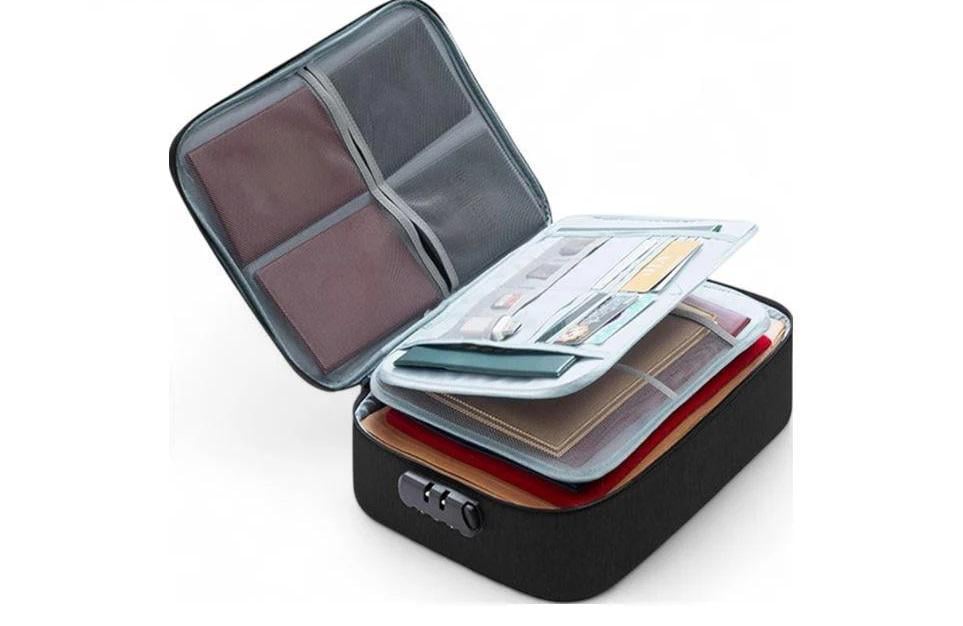 Органайзер Hongtai с кодовым дорожным замком для документов и гаджетов Черный (М1280351)