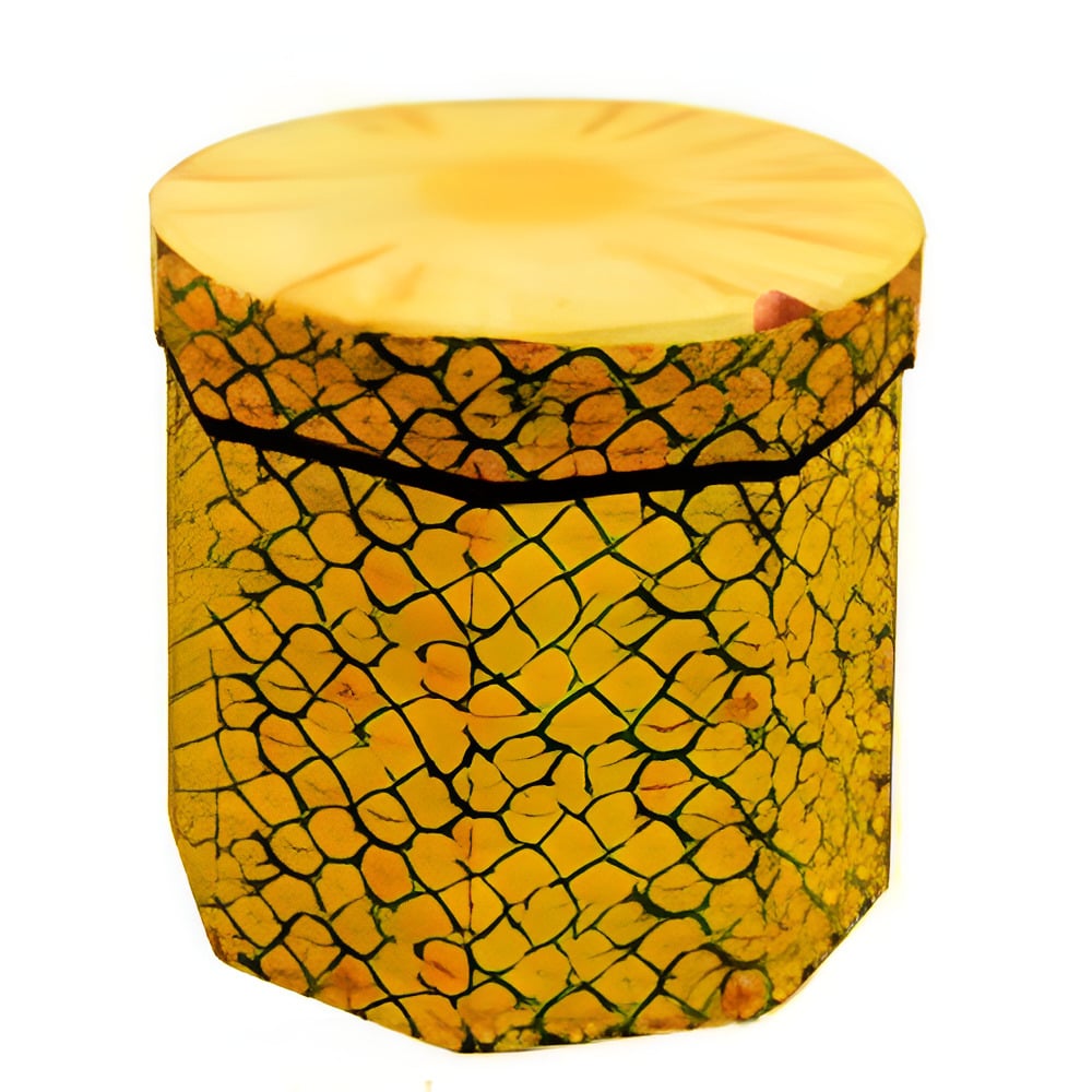 Пуф складаний Stenson Fruits 35х32 см Жовтий (R33430-M)