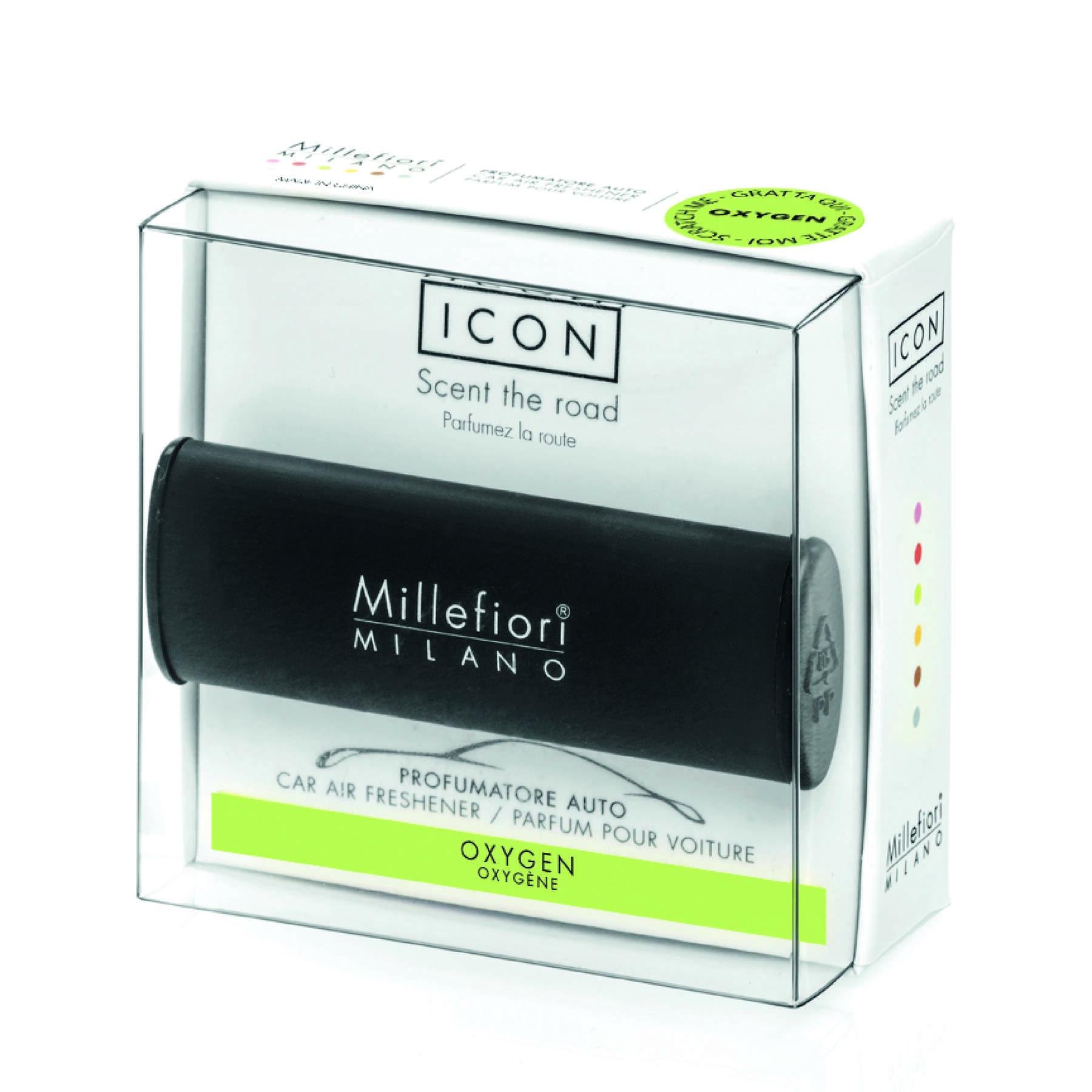 Ароматизатор автомобильный Millefiori Milano ICON Classic Black OXYGEN (16CARBK)