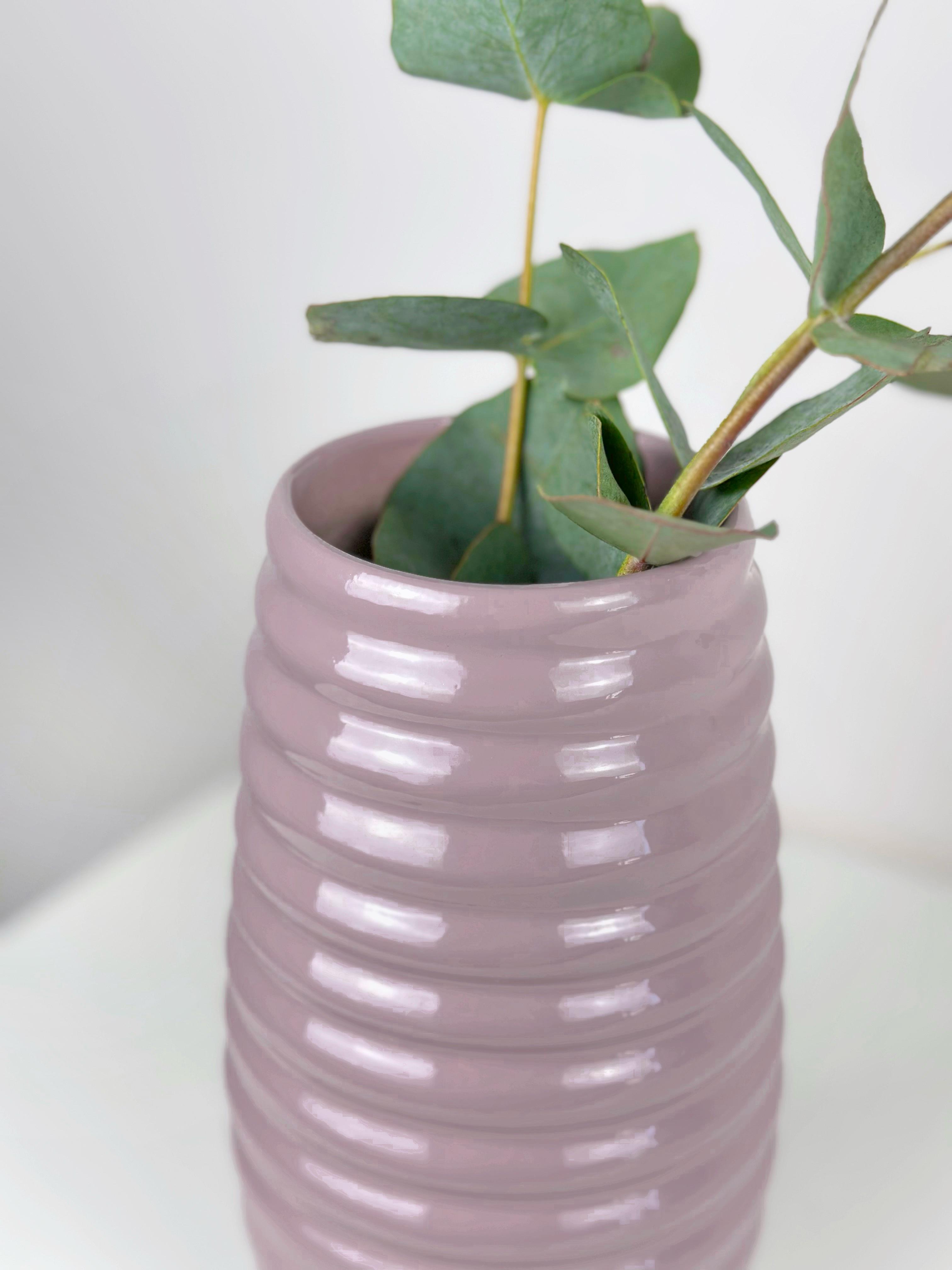 Ваза для квітів та декору глиняна керамічна Вулик 20 см Фіолетовий (4001-7) - фото 2