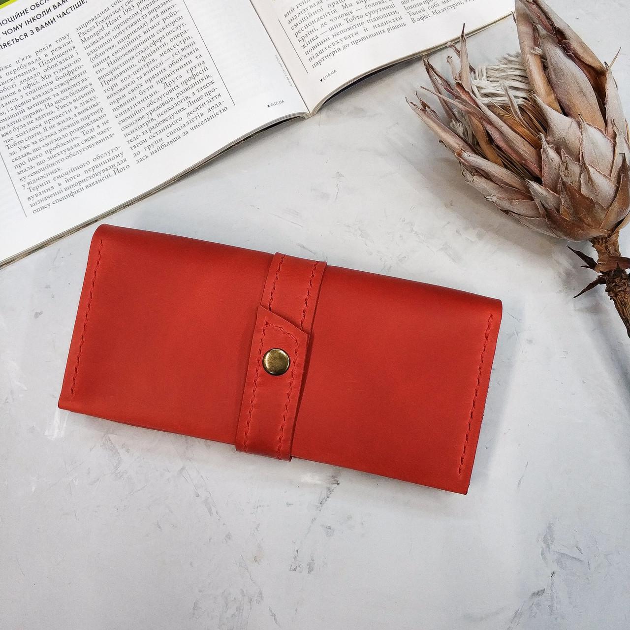 Кошелек женский Stedley leather Жаклин из натуральной кожи Красный (30640636)