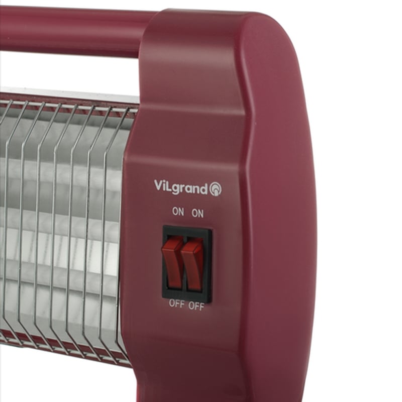 Инфракрасный обогреватель ViLGrand VQ4812R 1200W Red (tf7584) - фото 4 Инфракрасный обогреватель ViLGrand VQ4812R 1200W Red (tf7584) - фото 4