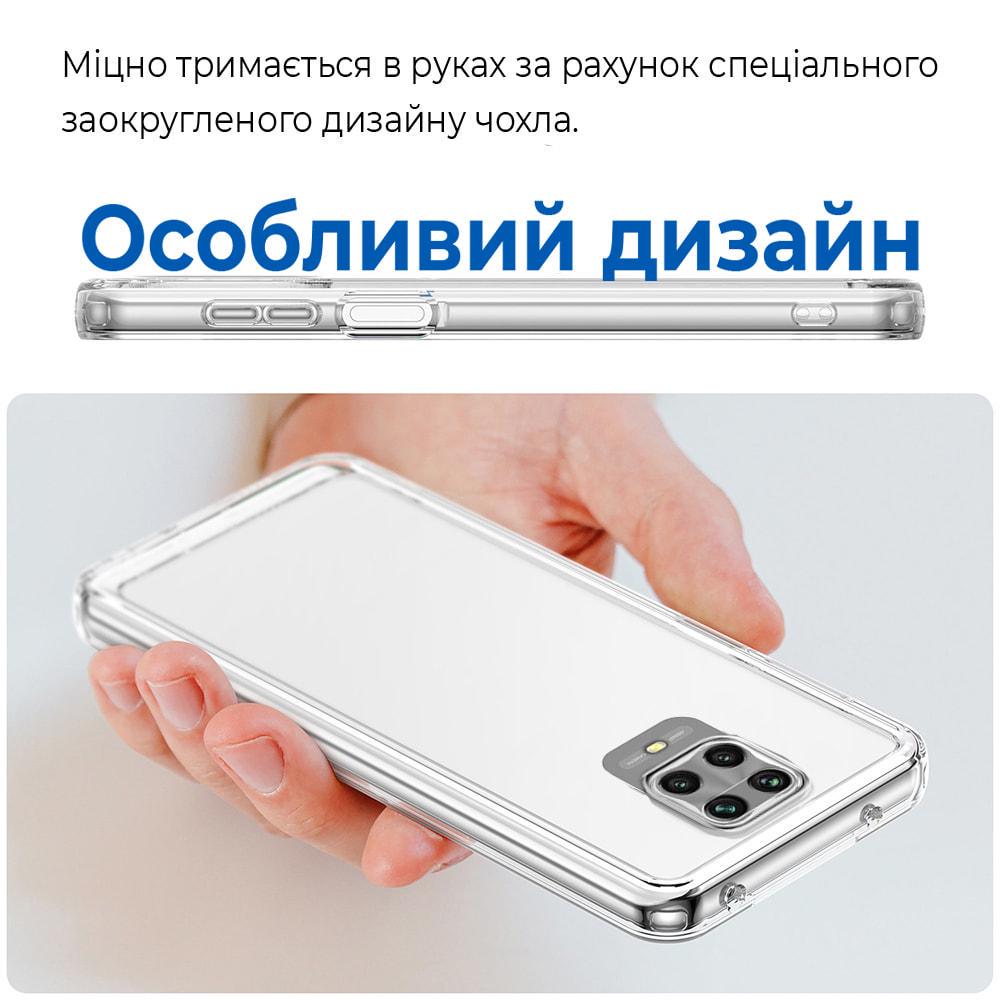 Силіконовий чохол Space Xiaomi Redmi Note 9S (прозорий) (35384) - фото 4