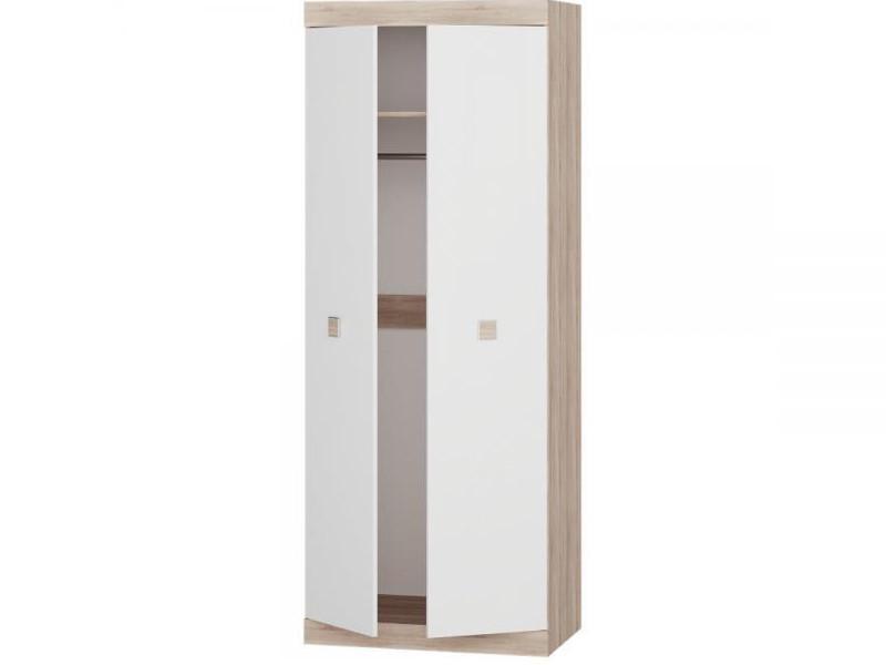 Шкаф распашной Эверест Соната-800 2-х дверный Дуб Сонома/Белый (DTM-2298)