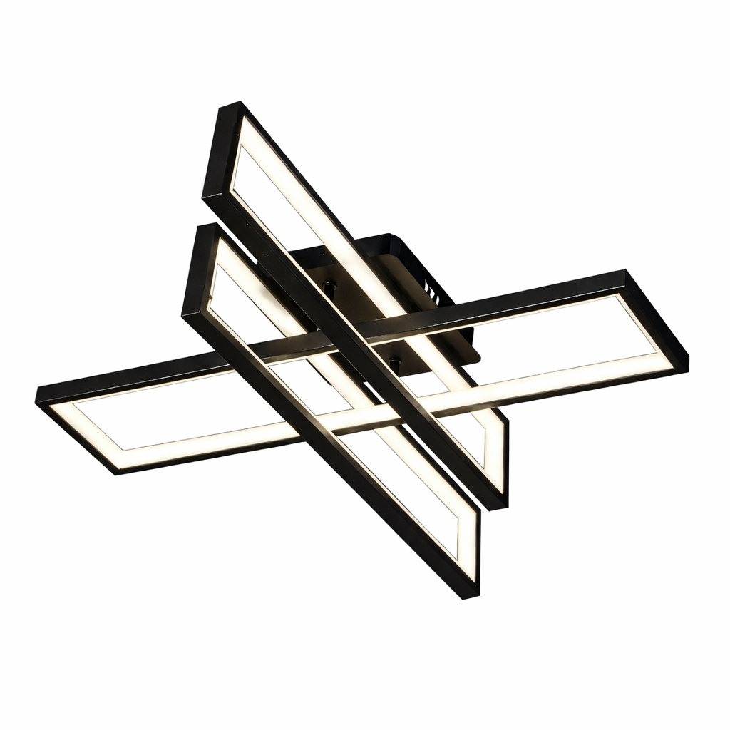 Люстра светодиодная геометрическая Sneha 164 Вт с пультом димер 3 режима света Черный (99539877283/3) Люстра светодиодная геометрическая Sneha 164 Вт с пультом димер 3 режима света Черный (99539877283/3)