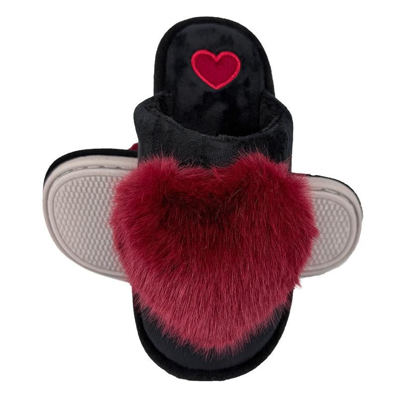 Тапочки комнатные женские меховые 10230-4  р.  37 23,5 см Черный