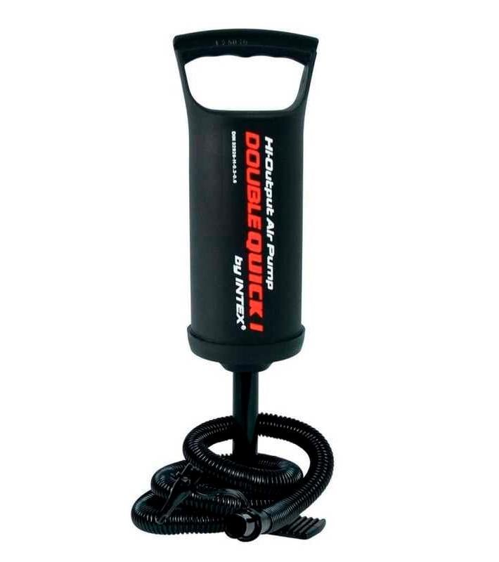 Насос ручной для надувных изделий Intex 68612 с насадками 0.9 л 29 см Черный (10963075)