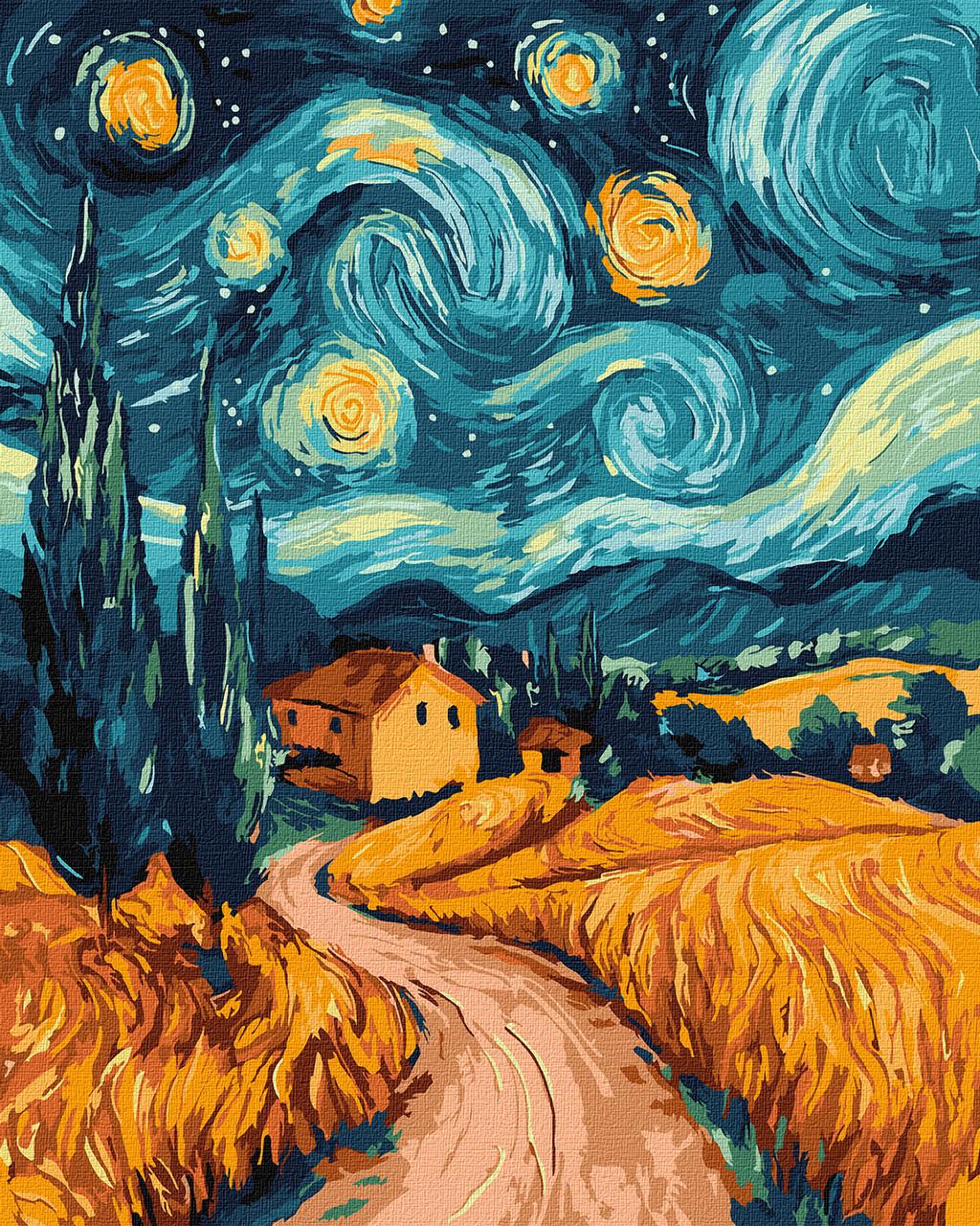 Картина по номерам Ideyka Украинская ночь 40х50 см (2824289873)