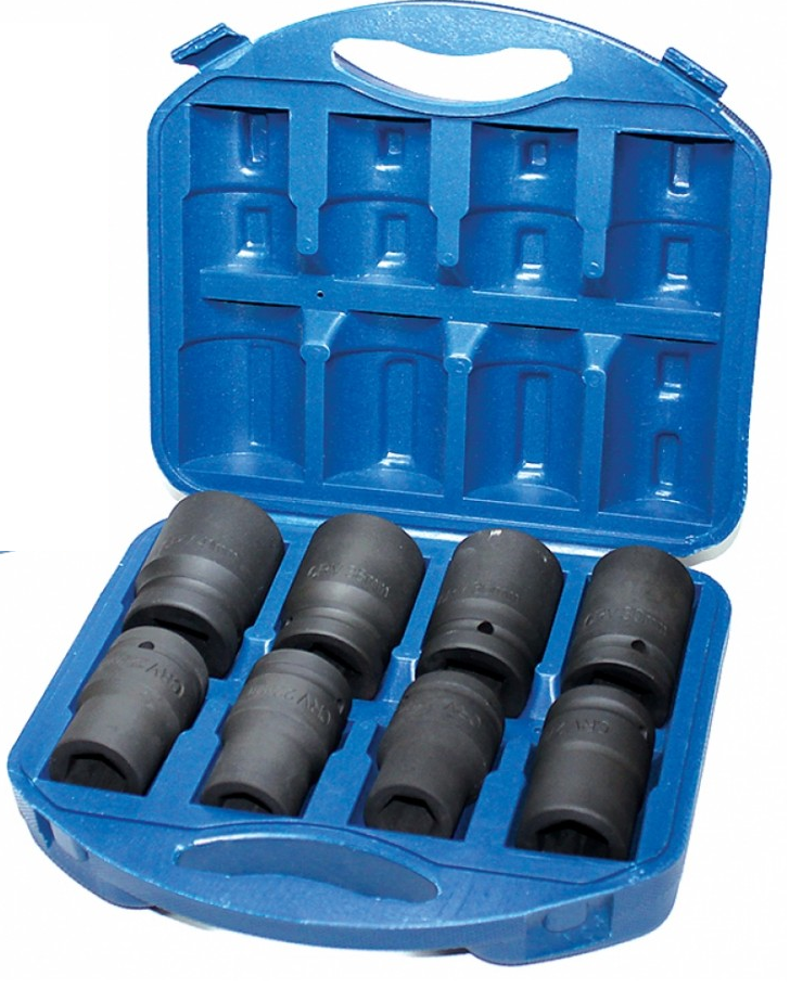 Головка шестигранная LA 510703 ударная в наборе 1" 21/22/24/27/30/36/38/41 мм (11759310)