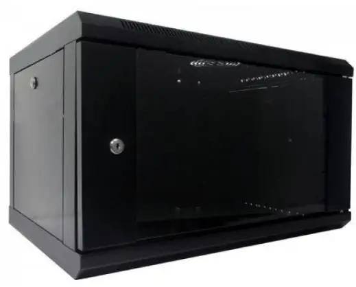 Шафа комутаційна Net-server настінна розбірна 6U 600x500 мм Чорний (WMNC-500-6U-FLAT-BLACK)