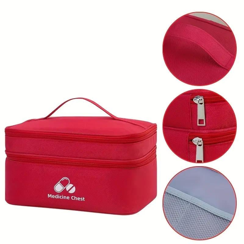 Аптечка-органайзер для медикаментів велика 35x24x17см Червоний (IBC007LR) - фото 6