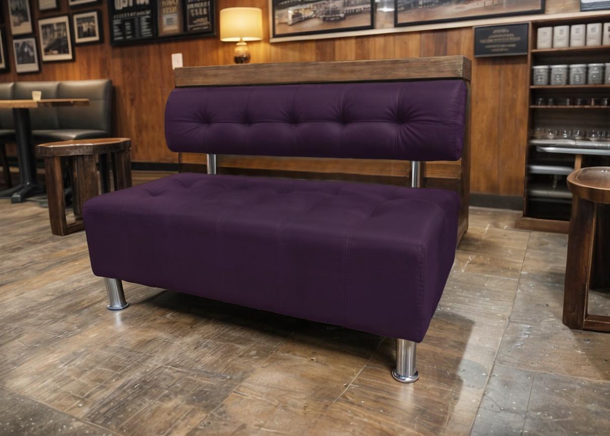 Диван офисный Tobi Sho Стелс со спинкой без подлокотников 1200x560x750 мм кожзам Фиолетовый (2216) - фото 3 Диван офисный Tobi Sho Стелс со спинкой без подлокотников 1200x560x750 мм кожзам Фиолетовый (2216) - фото 3