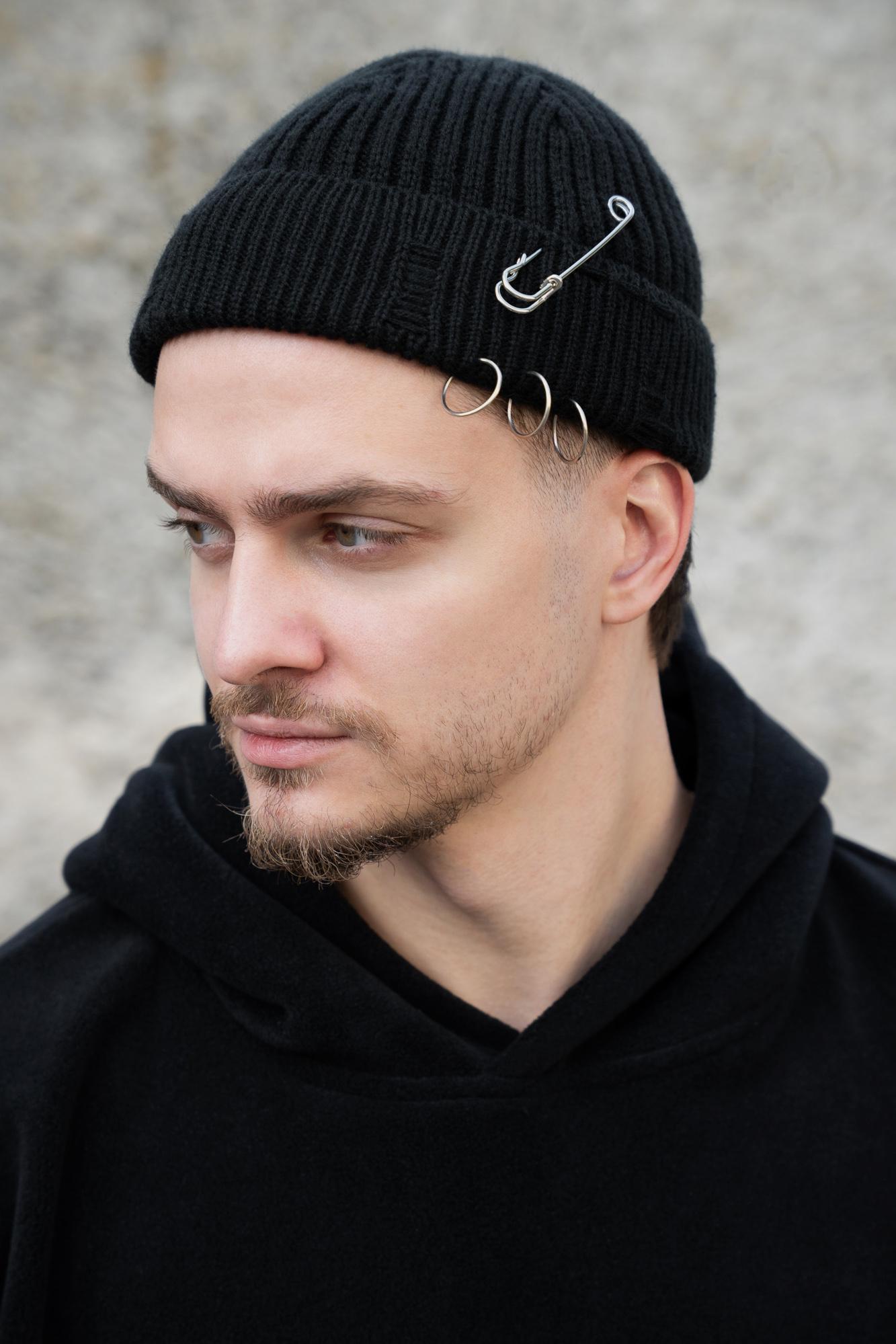 Шапка Without Brand Gvido Destroyed Black (8055967)