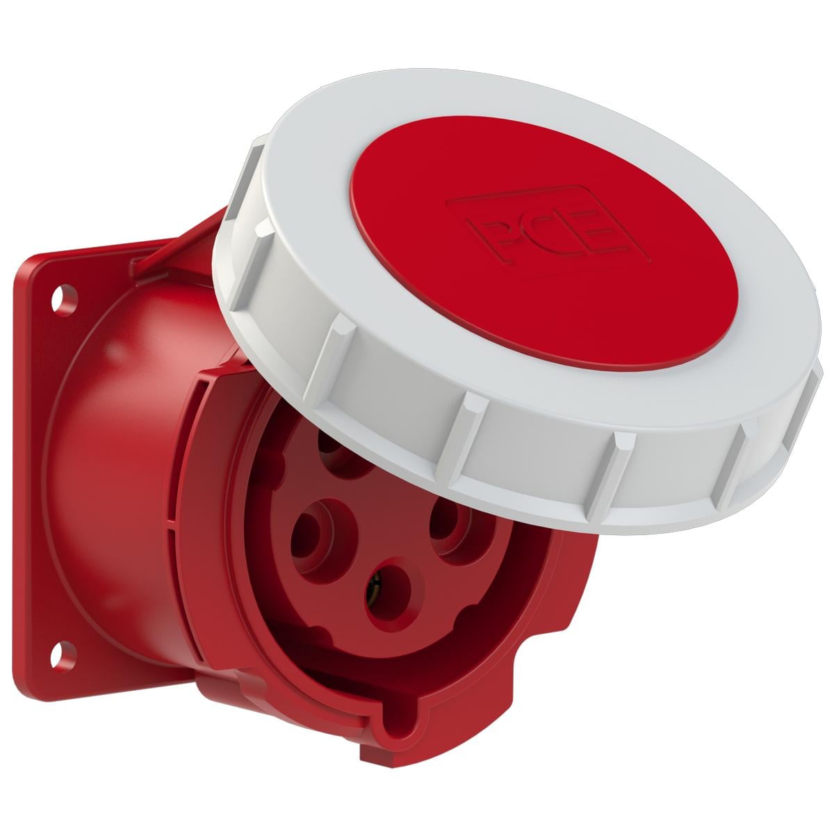 Силова розетка вбудована PCE 3P+N+E IP67 32A 400V (3252-6)