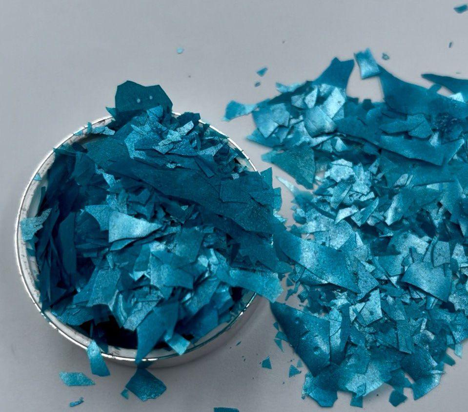 Глитер-хлопья пищевой Sekersugar 7 г Голубой (21024346) - фото 3 Глитер-хлопья пищевой Sekersugar 7 г Голубой (21024346) - фото 3