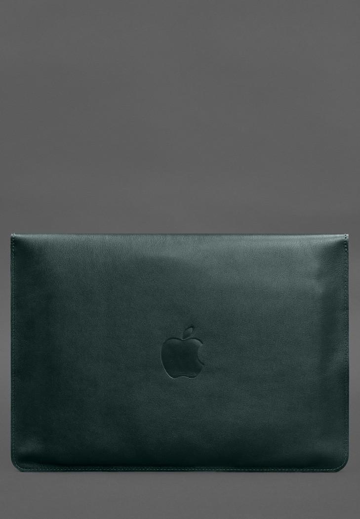 Чохол-конверт шкіряний на магнітах для MacBook Pro 15" 2023 Зелений (A-028791) - фото 4 Чохол-конверт шкіряний на магнітах для MacBook Pro 15" 2023 Зелений (A-028791) - фото 4