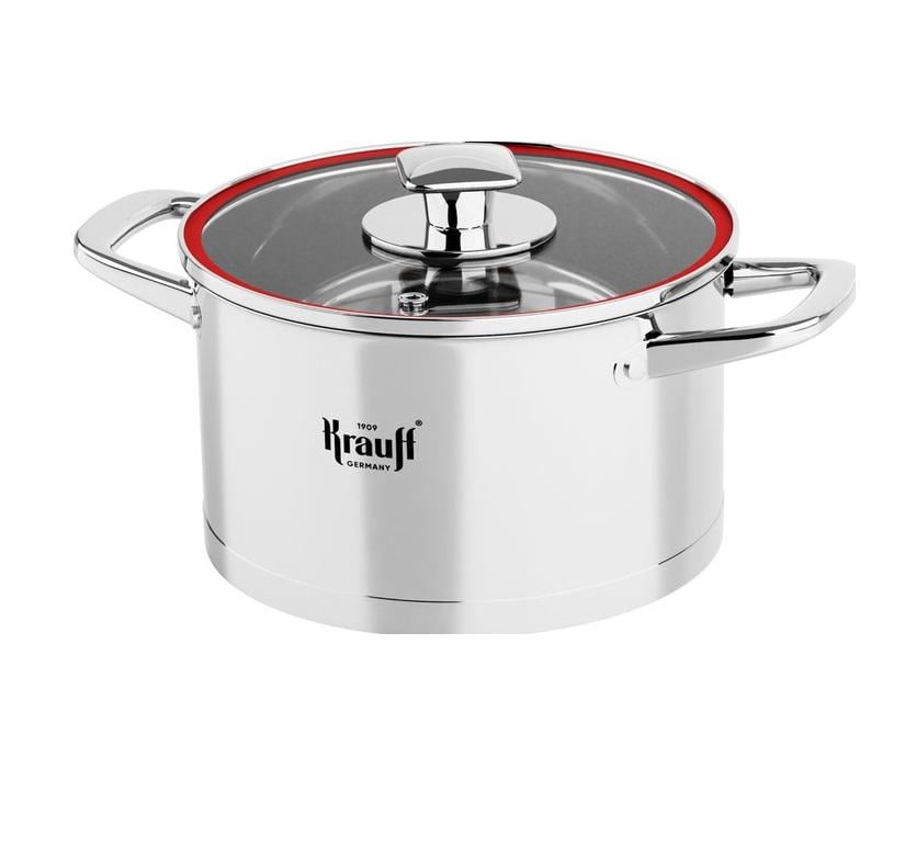 Кастрюля Krauff Prime Chef со стеклянной крышкой 22 см 4.7 л Кастрюля Krauff Prime Chef со стеклянной крышкой 22 см 4.7 л
