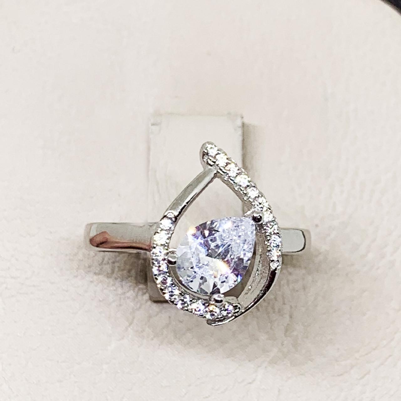 Кольцо серебряное с кубическим цирконием 3,97 г р. 18 (1685278033)