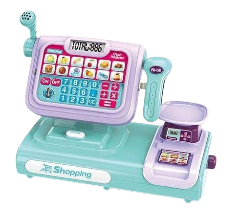 Детский игрушечный набор кассовый апарат с микрофоном и озвучкой на английском языке (133645) Детский игрушечный набор кассовый апарат с микрофоном и озвучкой на английском языке (133645)