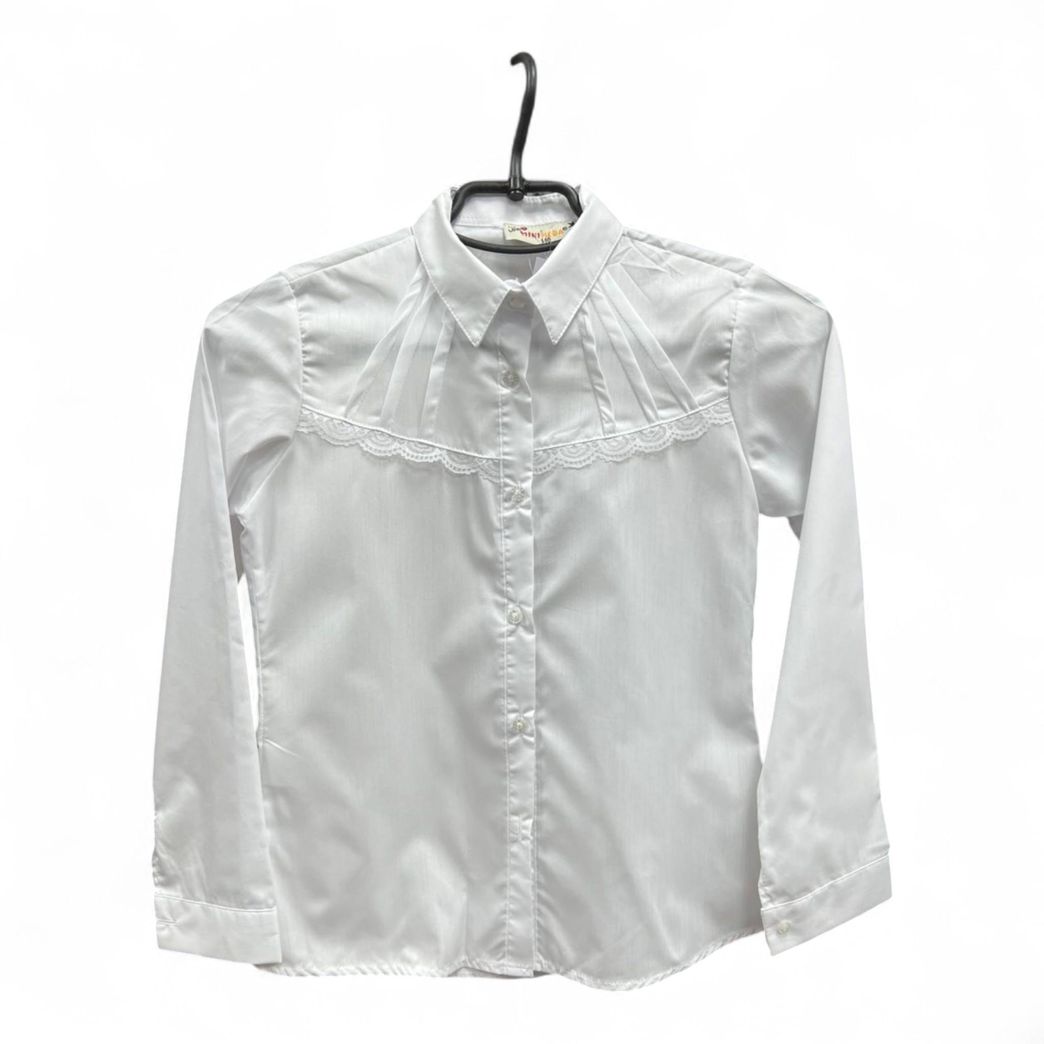 Блуза для девочки Mini Moda 416 122 см White (B_416White/122)