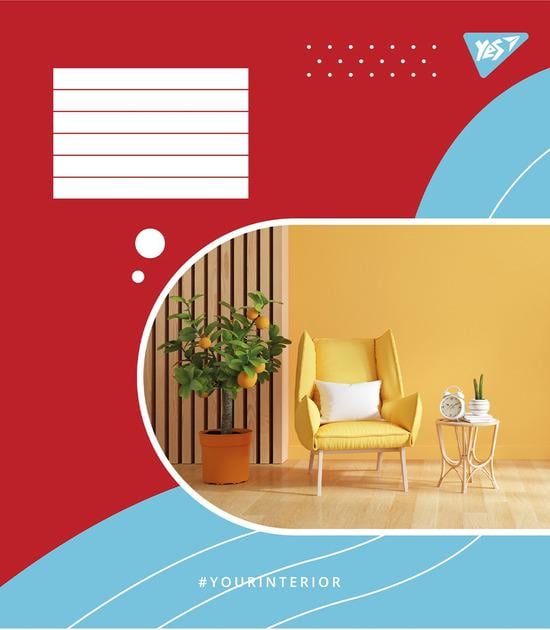 Зошит для записів YES Your interior А5/48 лін. (767134)