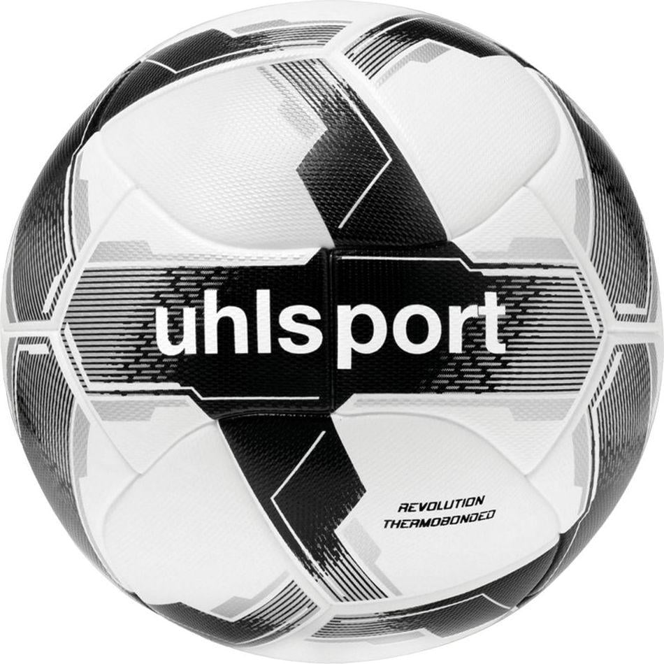 М'яч футбольний Uhlsport Revolution Thermobonded 1001715 01 р. 5 Білий/Чорний/срібний