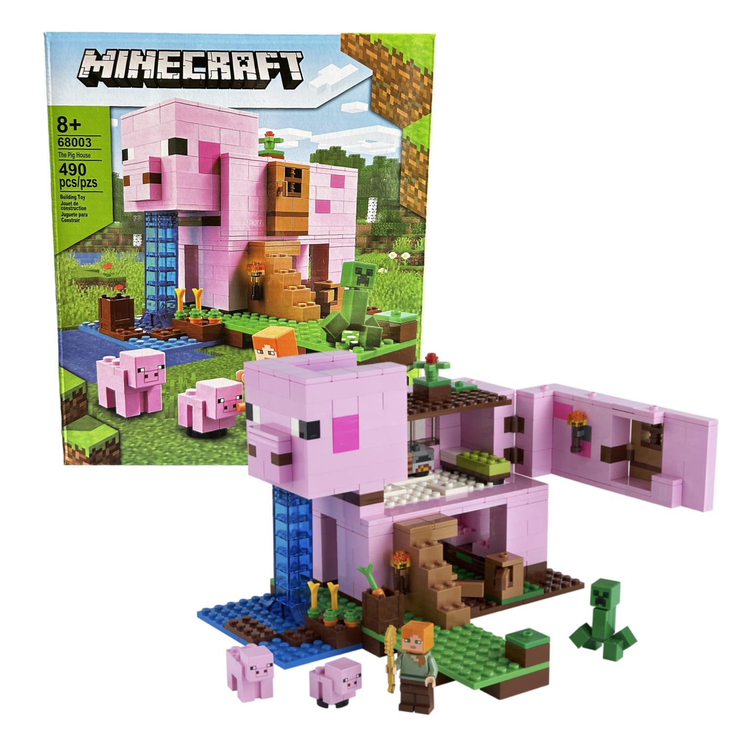 Конструктор Minecraft Будиночок-свиня 490 деталей (68003)