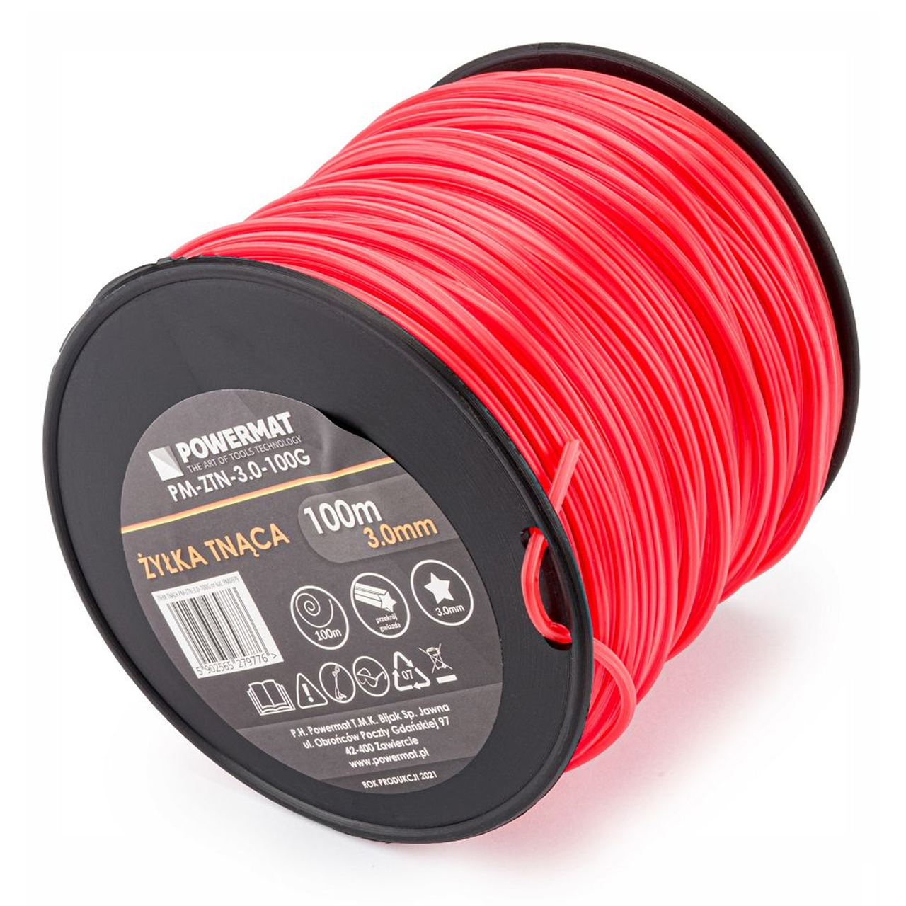 Леска для мотокосы Powermat PM-ZTN-3.0-100G 3х100 м